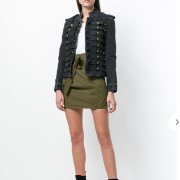 COA🌻NWOT🌻YSL YVES SAINT LAURENT BLACK DENIM JACKET🌻NEW - Picture 11 of 16